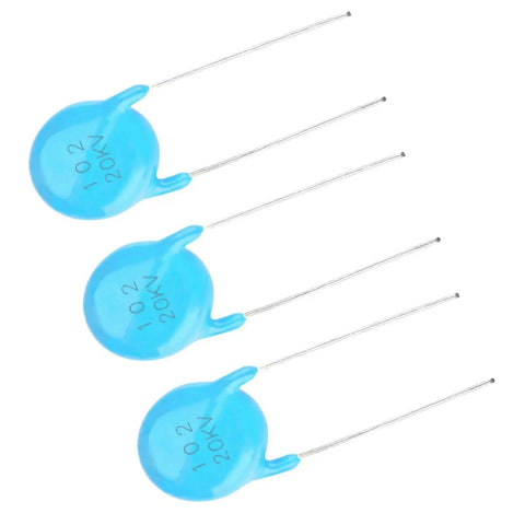 Heavy Duty High Voltage Ceramic Capacitor Value Pack 20kV blue ceramic capacitors for electronics repairs.