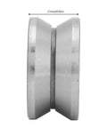 Heavy Duty V Groove Roller Guide Sealed Ball Bearing Built Like a Tank for Textile Machinery and Machine Tools Featuring Heat Treated Steel, 21mm.