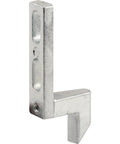 Diecast Screen Door Latch Strike 2 Pack For Sliding Screens, Heavy Duty Metal Replacement, adjustable zinc finish closeup