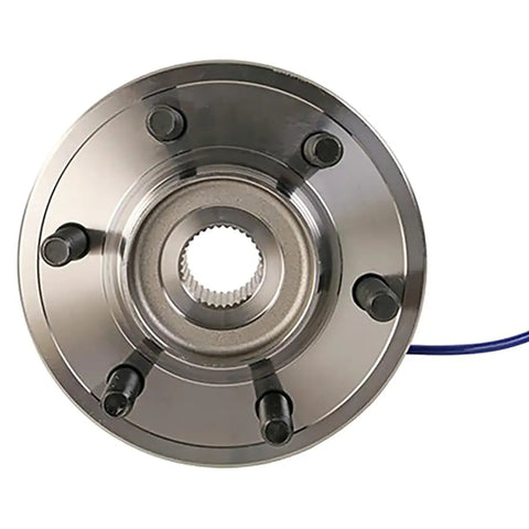 Rear Wheel Bearing Hub Assembly Kickass Tuff Replacement For Ford Expedition And Lincoln Navigator 2018 2019 2020 top view with bolts and sensor wire.