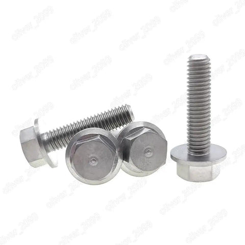 Heavy Duty Titanium Hex Flange Bolts Built Different And Rock Solid For Real World Loads DIN6921 Grade 5 Fasteners in M4 size.