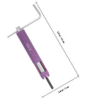 Close-up of Helicoil Thread Repair Kit For Fast And Durable Thread Inserts Zinc Alloy Construction with dimensions