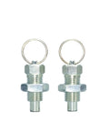 Kickass Galvanized Tie Ring Spring Plunger With Secure Locking Mechanism Precision Indexing Pin for heavy equipment and quick adjustments.