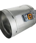 Replacement 12 Inch Round Two Position Zone Damper Actuator Three Wire HVAC Control Module on aluminum duct
