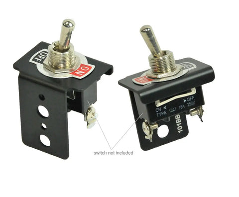 Panel Mount Bracket For Electrical Components Like Push Button Breaker Toggle Switch Led Indicator Fuse Holder And More Built From Marine Grade 5052 Aluminum Black Anodized For Easy Surface Mounting with toggle switch