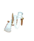 Self Drilling Wall Anchor Kit 100 Pieces With Tapping Screws For Drywall And Hollow Walls, Tool Free Mounting, Detachable Screws