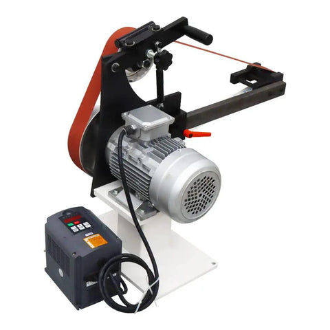 Tabletop Belt Sander And Knife Grinder With Multi Angle Sharpener And Polisher Featuring Three Swappable Wheels And A Solid 2200 Watt Copper Motor.