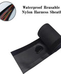 Waterproof Reusable Cable Sleeve 10M Long With 15 To 100 Mm Inner Diameter, nylon roll with visible hook and loop closure.