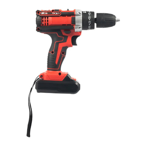 Heavy Duty Workhorse Cordless Drill And Driver Kit featuring ergonomic grip and robust design, ideal for home repairs and woodworking.