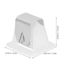Six Set Dryer Door Latch Strike Kit For Washing Machines And Dryers Replacement Parts White Plastic And Stainless Steel Durable Easy Installation Precise Fit For Home Appliances 0.59 in white latch strike