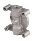 Heavy Duty Remote Mount Coolant Filter Head For Diesel Engines Compatible With 204163 High Flow Direct Fit Replacement, silver metal body.