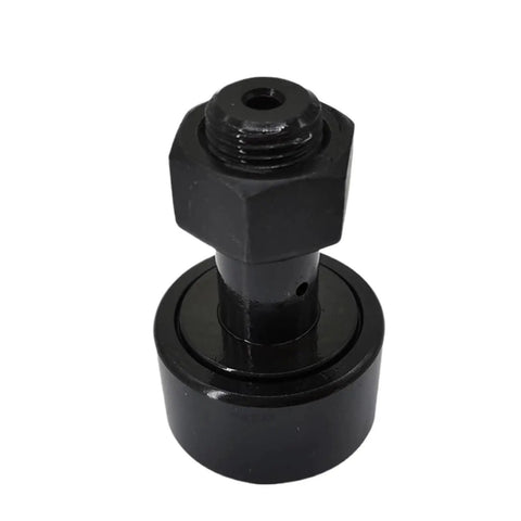 Precision Cam Follower Bearing 3/4 Inch Bolt Diameter Spherical Needle Roller Assembly Built Like A Tank For Heavy Industrial Machinery, close-up view.