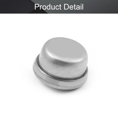 Rock Solid Stainless Steel Ball Transfer Bearing Drop In Unit For Slick Universal Rotation, close-up view of compact design.