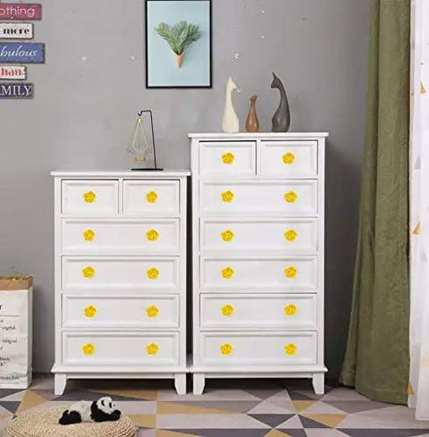 Top Shelf Floral Ceramic Knobs With Heavy Duty Zinc Alloy Drawer Pulls Boasting Dang Sweet Rose Cabinet Handles No Sweat Install Kitchen Cupboard Hardware 8 Piece Set For A Fresh Modern Look on white dressers.