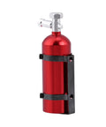 Killer Metal Mini Fire Extinguisher for RC Crawler Rig; 52mm red metal design for SCX10, CC01, D90 models; tough compact install.