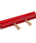 Hella Durable Adjustable Cabinet Handles And Drawer Pulls That Swaps In No Time Rock Solid Zinc Alloy Hardware in bright red finish.
