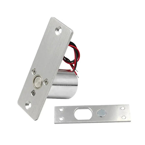 Heavy Duty Waterproof Electronic Drop Bolt Lock Dc 12V Induction Auto Deadbolt Electromagnetic Guard built with metallic casing and wires.