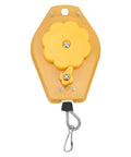Two Pack Heavy Duty Retractable Spring Tool Balancer with Adjustable Tension, Supports 3 to 5 Kg Tools, Easy Hanging Tool Holder for Assembly Lines, Workshops, and Garage, Keeps Tools Off Benchtops and Ready at Hand for Quick Access., yellow retractable spring balancer with hook