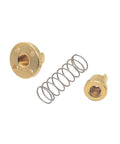 Heavy Duty T8 Ball Screw With Spring Loaded Anti Backlash Nut For Precision Industrial Machining Parts, brass nut and spring components.