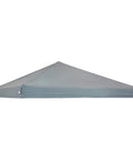 12x12 Canopy Replacement Top For Pop Up Shade Heavy Duty PU Coated 150D Oxford Fabric Gray Cover Only Built Tough And Weather Resistant