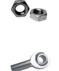 Straight Up Heavy Duty Steel Heim Joints Featuring Left Hand M16x1.5 Spherical Bearings And Grip Tight Locking Nuts for suspension components