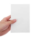 Strong Adhesion Sticker Labels Set With 160 White Synthetic Paper Sheets held in hand