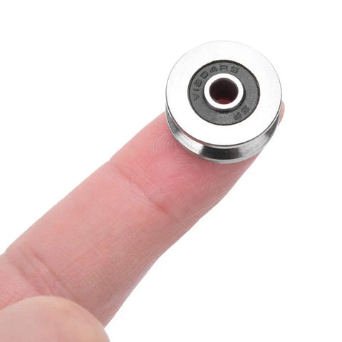 Top Shelf 10 Piece V1804 V Groove Ball Bearings Made From Solid Bearing Steel Heavy Duty single row track roller on finger.