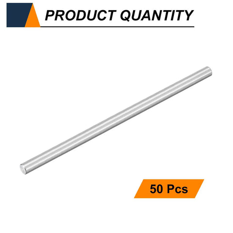 50 Pcs M3 3X60mm Dowel Pins 304 Stainless Steel cylindrical rod for precise assembly in wood furniture and metal devices.