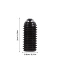 10Pc Carbon Steel Hex Head Ball Plunger Screws Black Spring Loaded Positioning Grubs For Tools And Fixtures Snug Fit shown with dimensions.