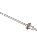 Precision Rolled Ball Screw Nut For Cnc Machines And Robotics Beat Backlash Noise Smooth Linear Motion Drive 12Mm Diameter With 4Mm Pitch 300Mm Length Built Tough For Diy Builds Single Set, showing silver casing and 300mm length.