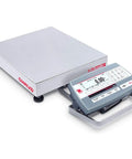 Defender 5000 Low Profile Bench Scale Square Base 25 Lb Capacity 0.001 Lb Resolution gray platform scale with digital display.