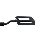 Side view of sturdy stamped steel Modular Cargo Carrier Hitch Mount Deck Build Your Own System Or Add On Kits for various gear.