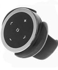 Wireless Bluetooth Car Media Button With Steering Wheel Remote Easy Music Play Pause Skip Volume Control Works With iOS And Android Car Kit Receiver CR2032 Battery Included