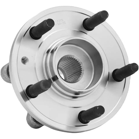 Built Tough 2 Pack Wheel Hub Bearing Assembly 513275 front view showing hub, bolts, and smooth finish for Ford Edge and Lincoln models.