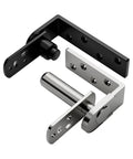 Premium Stainless Steel Pivot Hinges Heavy Duty Adjustable Rotation Door Hardware Double Action Surface Mount flexes under pressure.