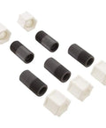 Connecting Nut Three Eighth Inch With One Quarter Inch Adapter Silver Finish Pro Grade Replacement Plumbing Fittings Pack Of 5