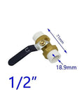 Rock Solid PPR Brass Ball Valve Featuring Smooth Twist Handle And Leak Free Flow Control For 20 25 And 32 Mm Piping Runs, 1/2 inch size.