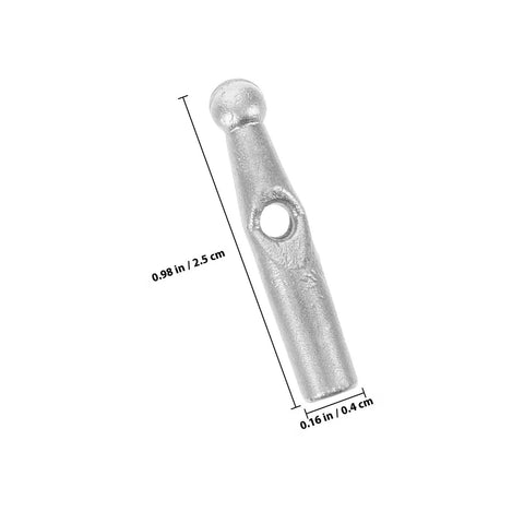 Handy Dandy 10 Piece Umbrella Tail Beads Kit For Foldable Repair and Sturdy Plastic Rib End Caps, silver plastic cap, 0.98 in.