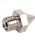 Premium 0.4mm Carbide 3D Printer Nozzle Tip for Buttery Smooth Flow and Killer Durability, angled view showing precision design.