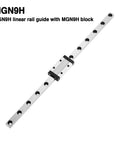 Premium Quality 850mm Mgn9 Linear Guide Rail Kit Paired With Precision Mgn9h Carriage Block for CNC and 3D printers.