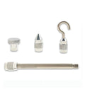 Analog Push Pull Force Tester Tension Meter Dynamometer For Accurate Compression Testing, 0 To 10 Kgf Range NK-100N, High Precision 1 Percent Full Scale, Center Axis Travel, Great For Lab And Shop, with metal test hooks and tips