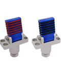 Pneumatic Robotic Arm Finger Cylinder Gripper Tool For Precision Component Handling And Pulling, Single Action Fixture For Industrial Automation And Prototyping GOP GOF-2020 GOP-20-20NBR, dual view