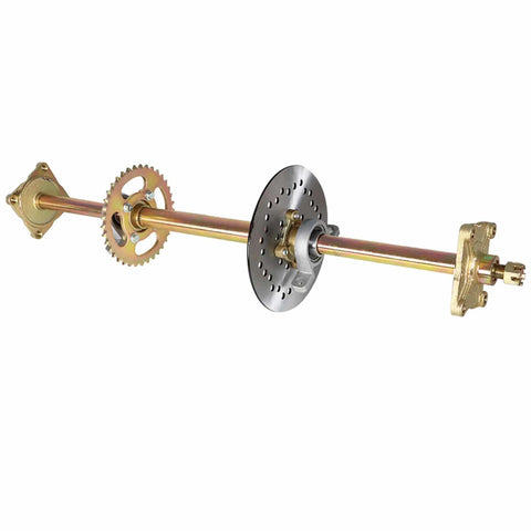 32 Inch Live Axle Kit For Go Kart ATV Drift Trikes With Shaft Hub Chain And Brake Master Cylinder Replacement Beefed Up Chrome Build