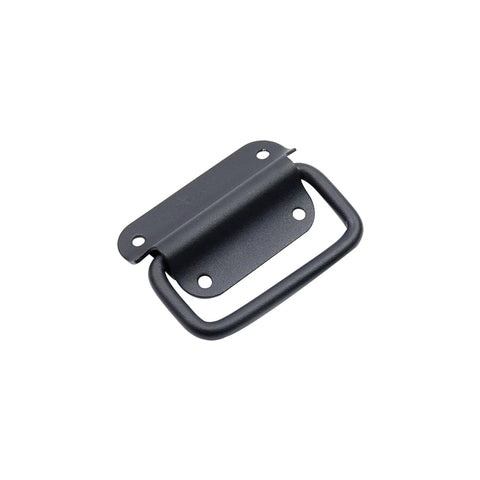 Stainless Steel Chest Pull Handles 2 Pack Black 3x2.4 Inch Decorative Case Cabinet Trunk Handles With 5 Mm Mounting Holes