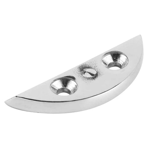 Rock Solid Marine Grade 316 Stainless Steel Turn Button Catch Latch detail with two screw holes, designed for boat hatches.