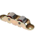 Premium Rugged 80 Type Stainless Steel Double Wheel Pulley With Flat Groove for sliding door track, featuring dual rollers.
