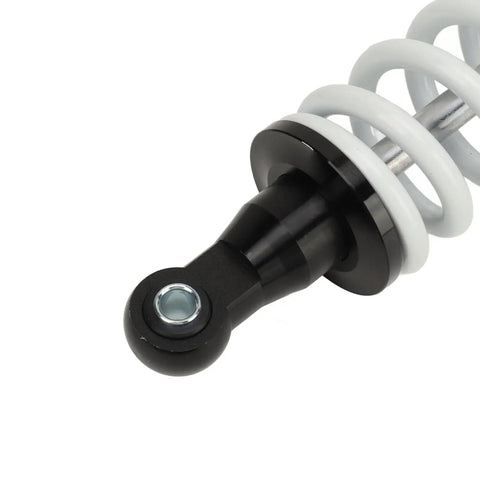 Close-up of 390mm Adjustable Shock Absorber With Damping For ATV Go Kart Motorcycle Universal Fit Beefed Up Heavy Duty Strut
