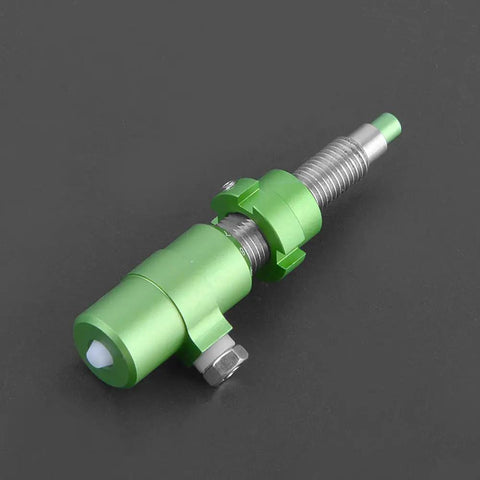 Damn Near Perfect Archery Cushion Plunger With Screw On Arrow Rest Pressure Button Click Action Aluminum Alloy For Recurve And Takedown Bow Accessories In Green close-up view