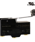 Z-15GW2S-B Micro Switch With Long Hinge Roller Lever Momentary Limit Switch For Industrial Use 15A 125V 250V 480V AC SPDT 1NO 1NC