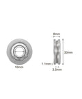 Slick Rolling V Groove Ball Bearings With Heavy Duty Shielded Seals For 10mm Shafts, chrome steel, 10mm diameter, precision crafted.